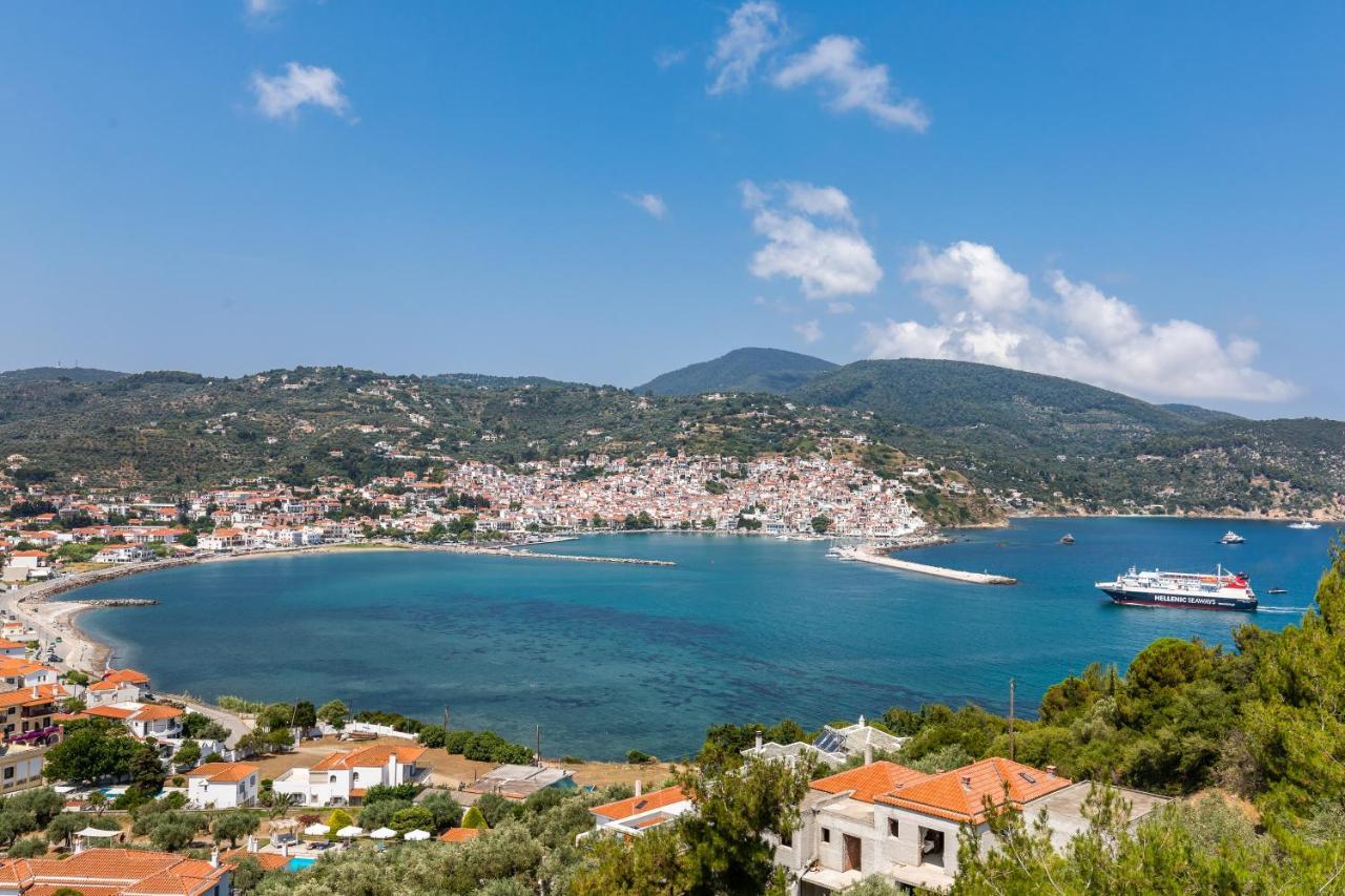 Aegeon Hotel Skopelos Town Bagian luar foto